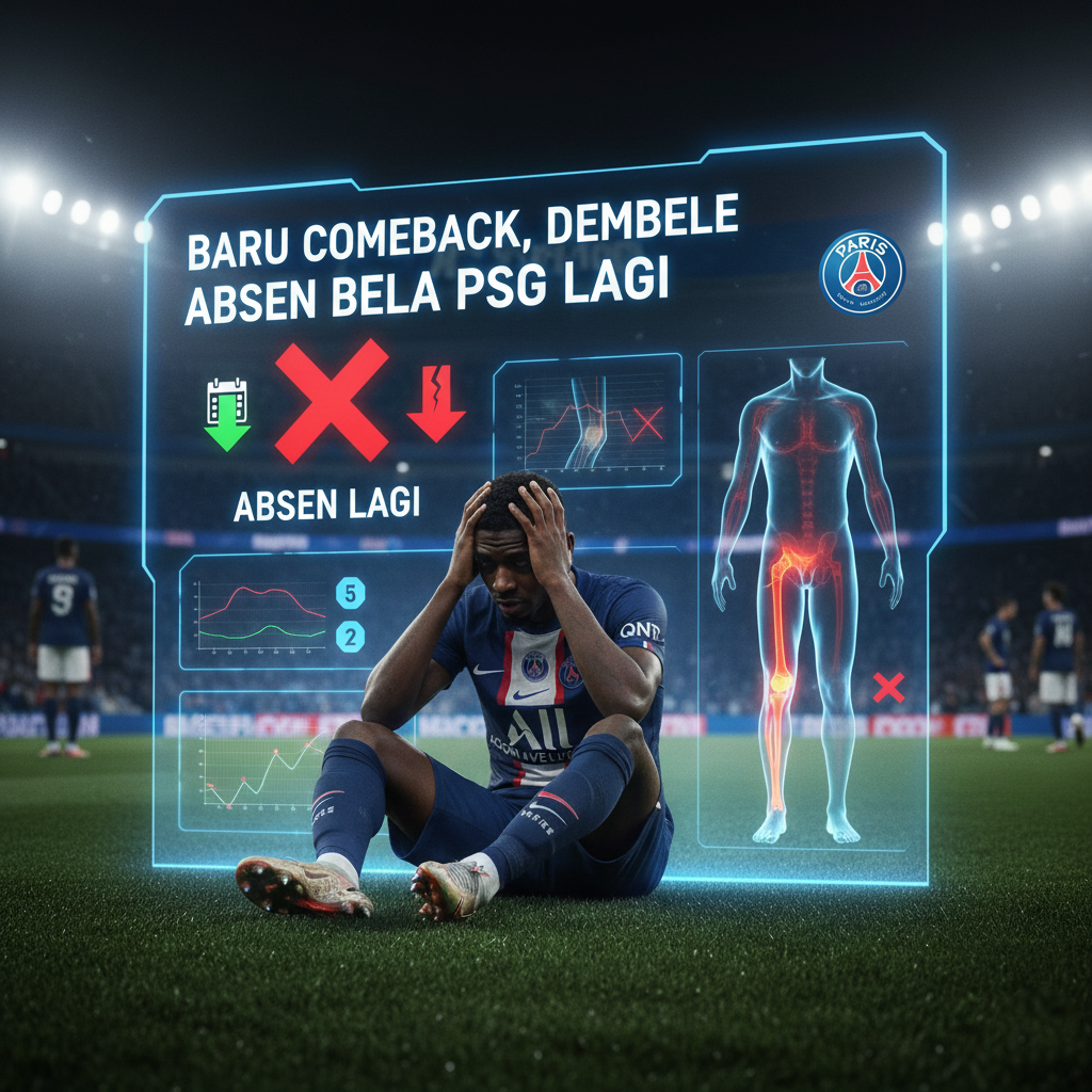 Dembele Kembali Absen Bela PSG Usai Baru Pulih dari Cedera
